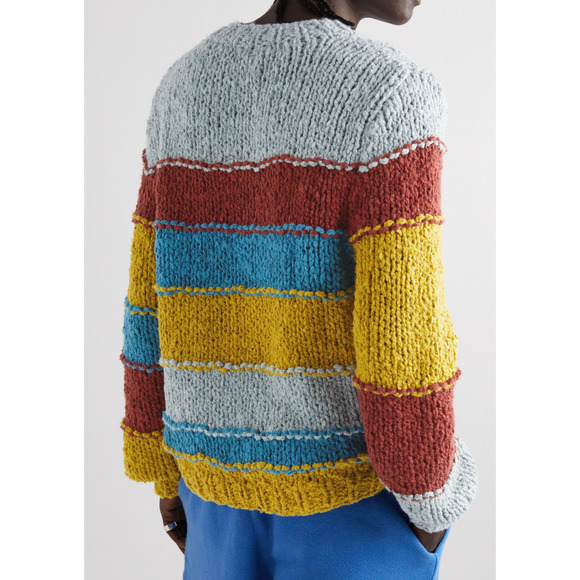 The Elder Statement Striped Organic boucle sweater Jumper size MEDIUM - Picture 2 of 5